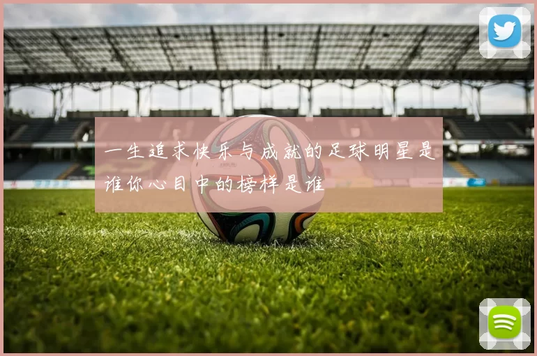 一生追求快乐与成就的足球明星是谁你心目中的榜样是谁