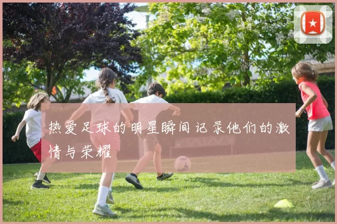 热爱足球的明星瞬间记录他们的激情与荣耀